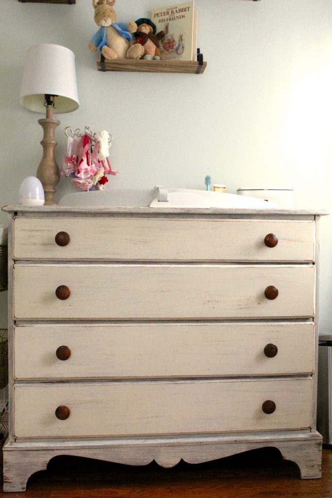 DIY dresser drybrush makeover