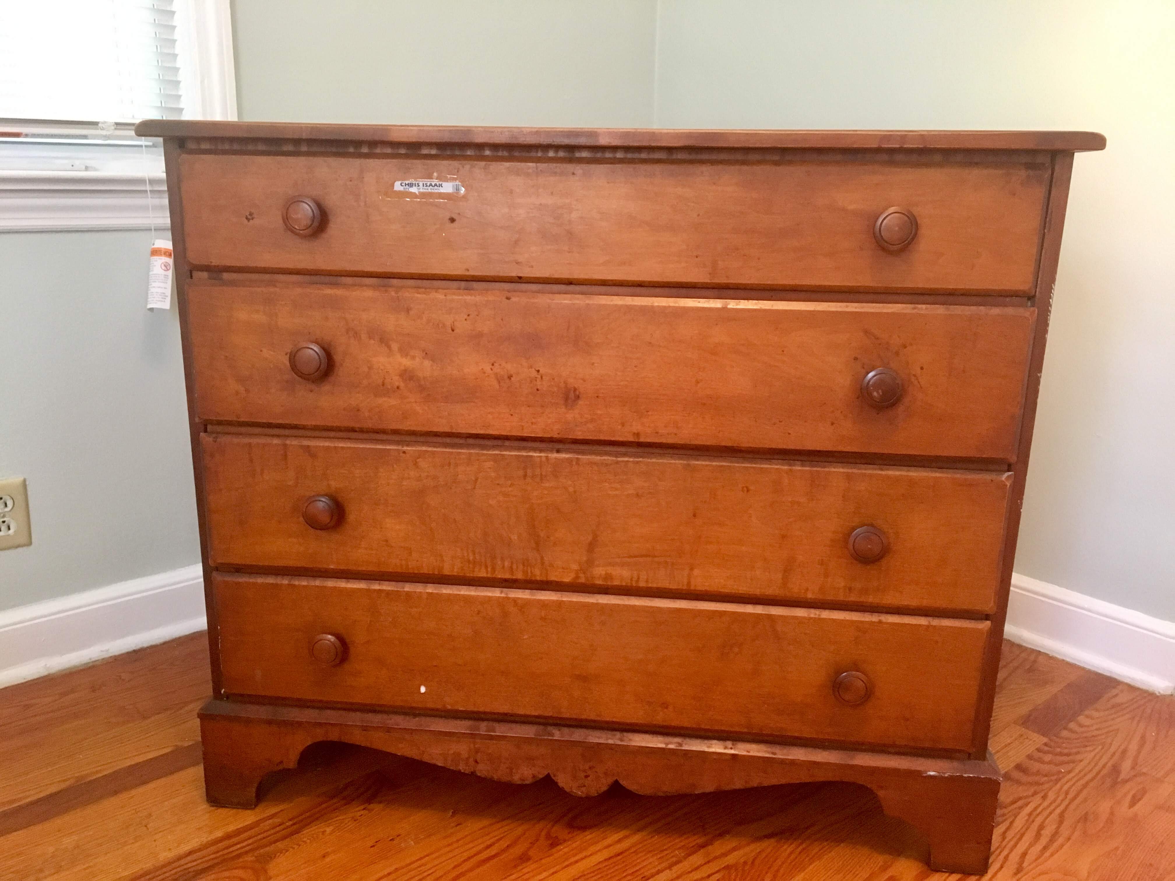 DIY dresser before makeover