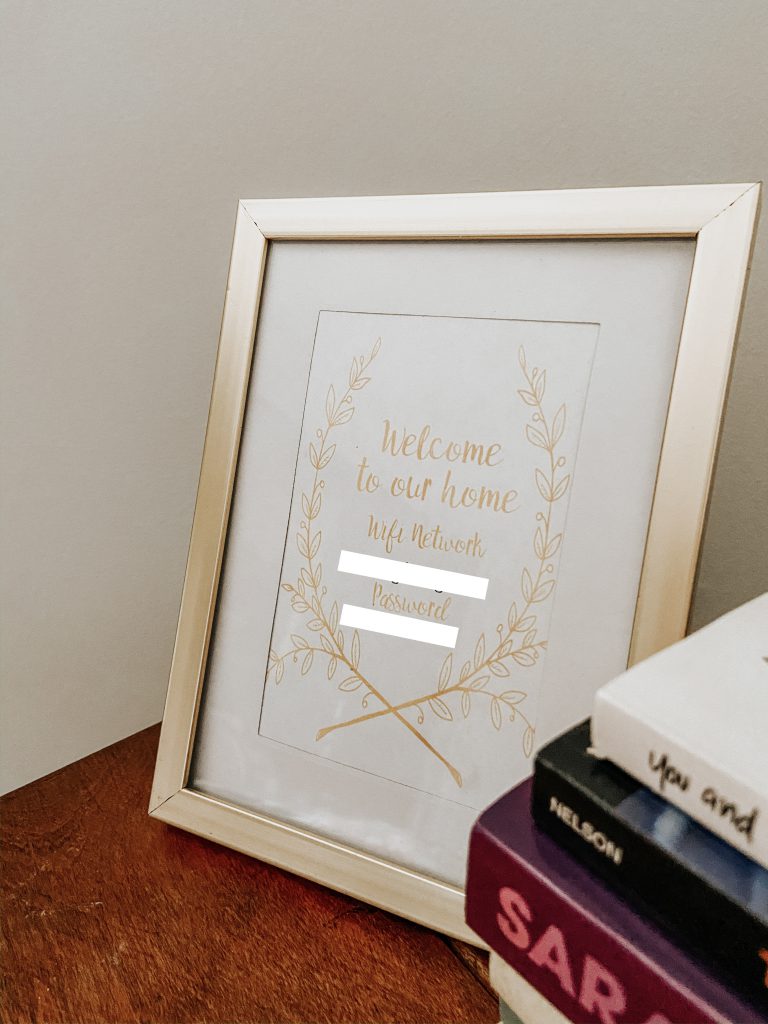 guest bedroom wifi password