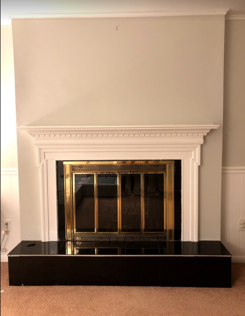 DIY fireplace renovation