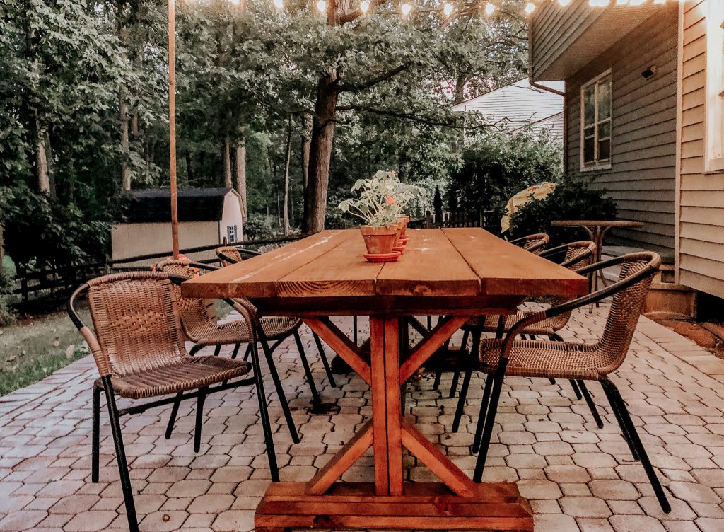 diy outdoor farmhouse table ana white