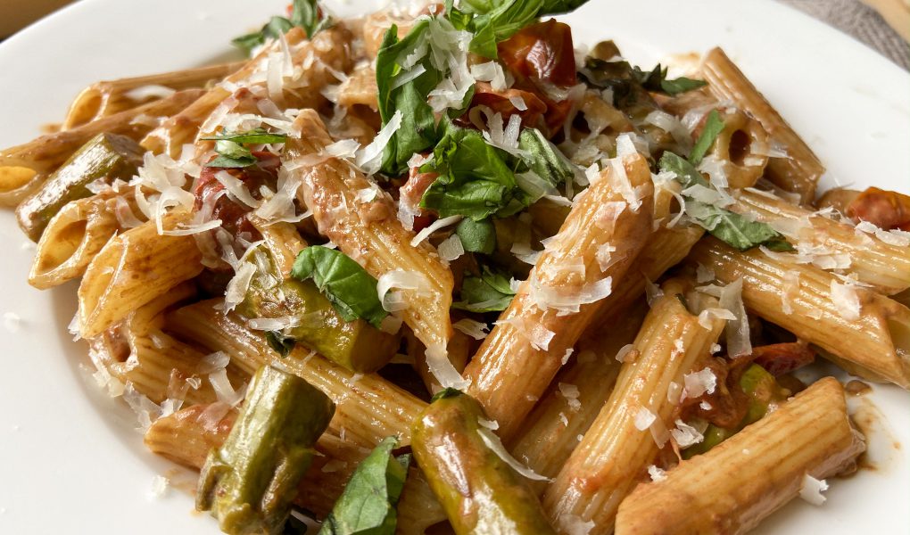 balsamic asparagus pasta