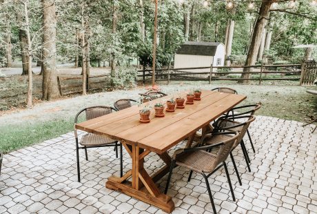 DIY whitewashed patio