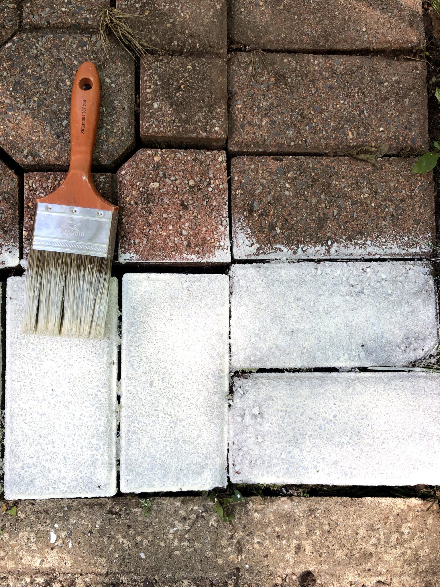 How to Whitewash a Brick Paver Patio — This Homemade Heaven